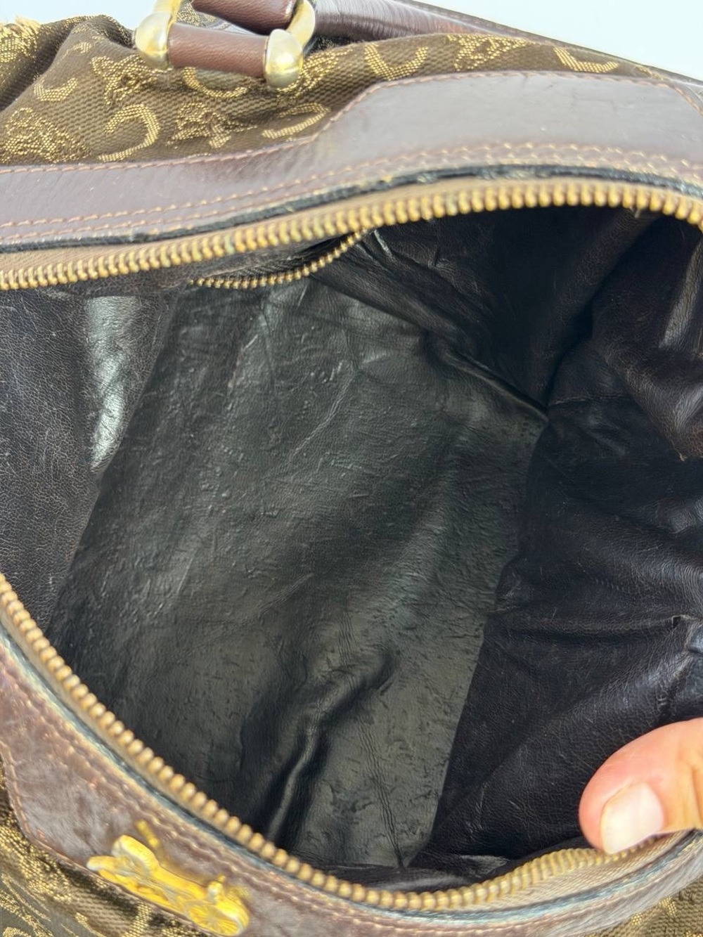 Vintage Old Celine Boston Bag Monogrammed Canvas - Picture 14 of 16